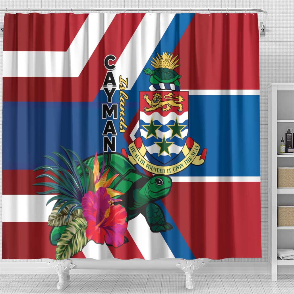 Cayman Islands Shower Curtain Tropical Green Turtle LT01