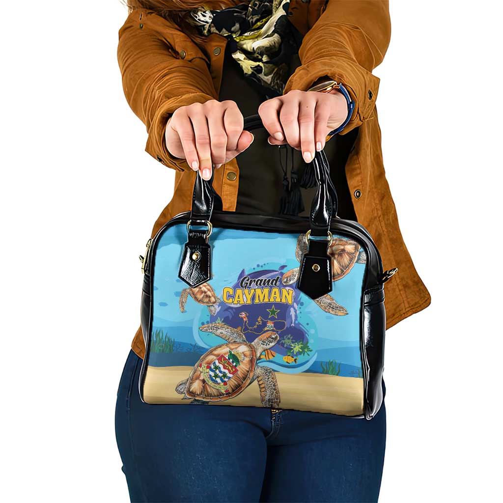 Grand Cayman Map Sea Turtle Shoulder Handbag Ocean Vibes LT01