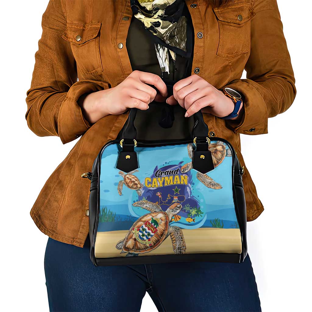 Grand Cayman Map Sea Turtle Shoulder Handbag Ocean Vibes LT01