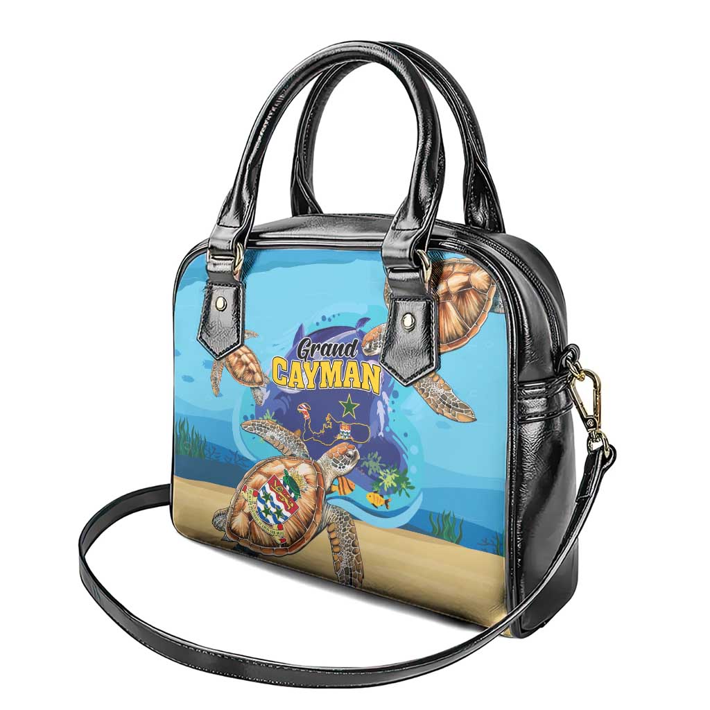 Grand Cayman Map Sea Turtle Shoulder Handbag Ocean Vibes LT01