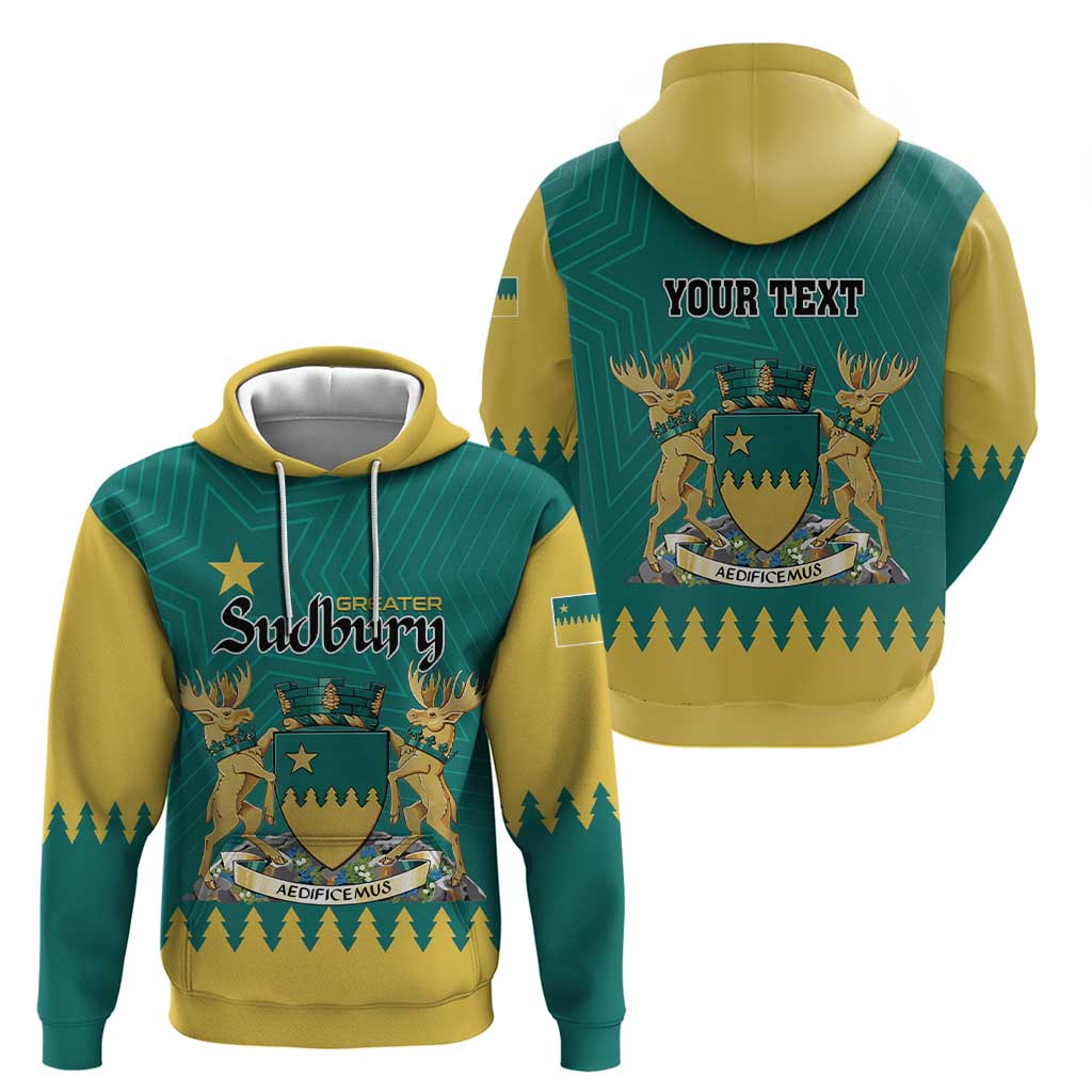 Personalised Canada Greater Sudbury Hoodie The Nickel Capital Aedificemus LT01