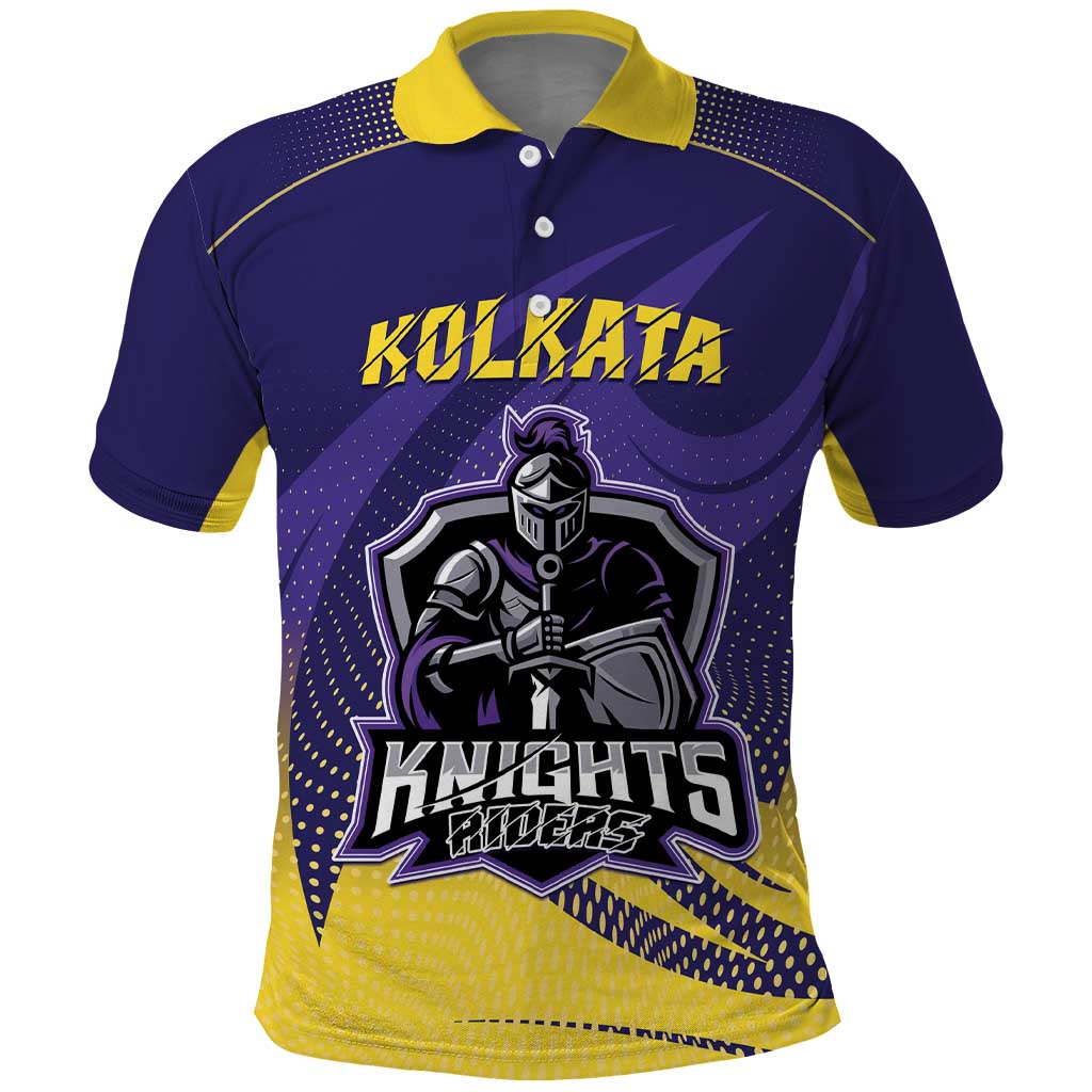 Custom Kolkata 2025 Cricket Knight Riders Polo Shirt Korbo Lorbo Jeetbo LT01
