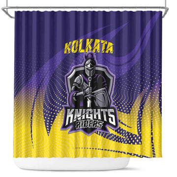 Kolkata 2025 Cricket Knight Riders Shower Curtain Korbo Lorbo Jeetbo LT01