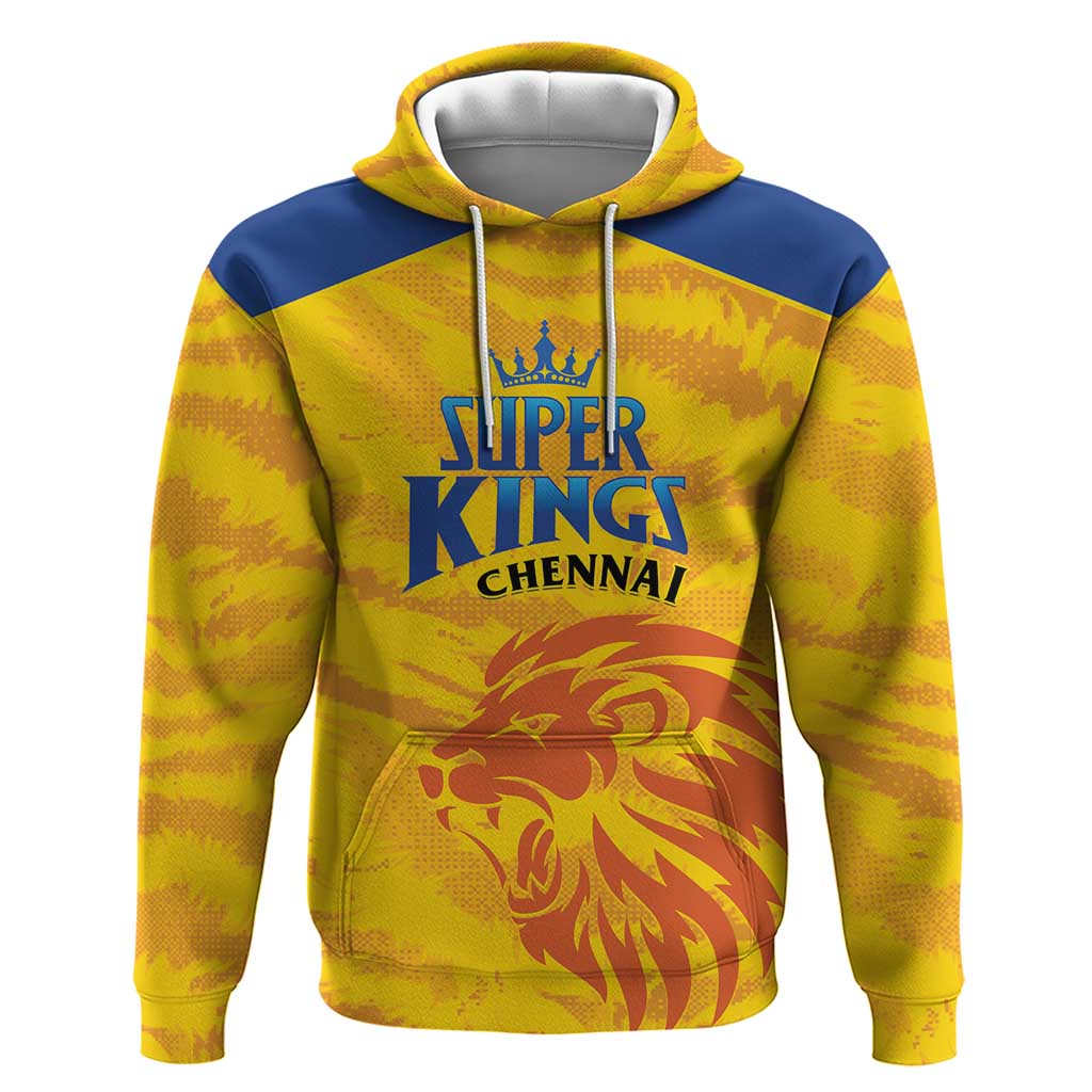 Custom Chennai 2025 Cricket Super Kings Hoodie Yellow Army Lions Champion LT01
