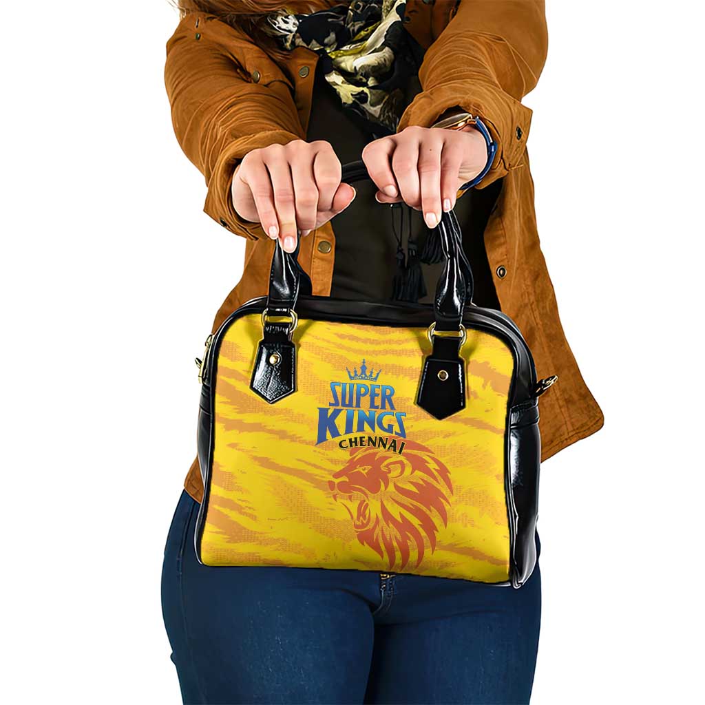 Chennai 2025 Cricket Super Kings Shoulder Handbag Yellow Army Lions Champion LT01