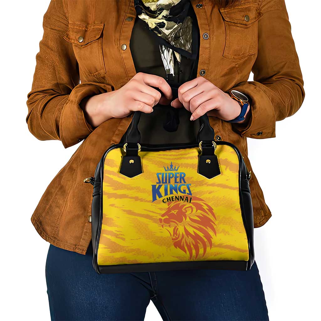 Chennai 2025 Cricket Super Kings Shoulder Handbag Yellow Army Lions Champion LT01
