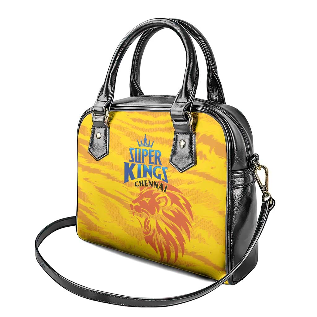 Chennai 2025 Cricket Super Kings Shoulder Handbag Yellow Army Lions Champion LT01