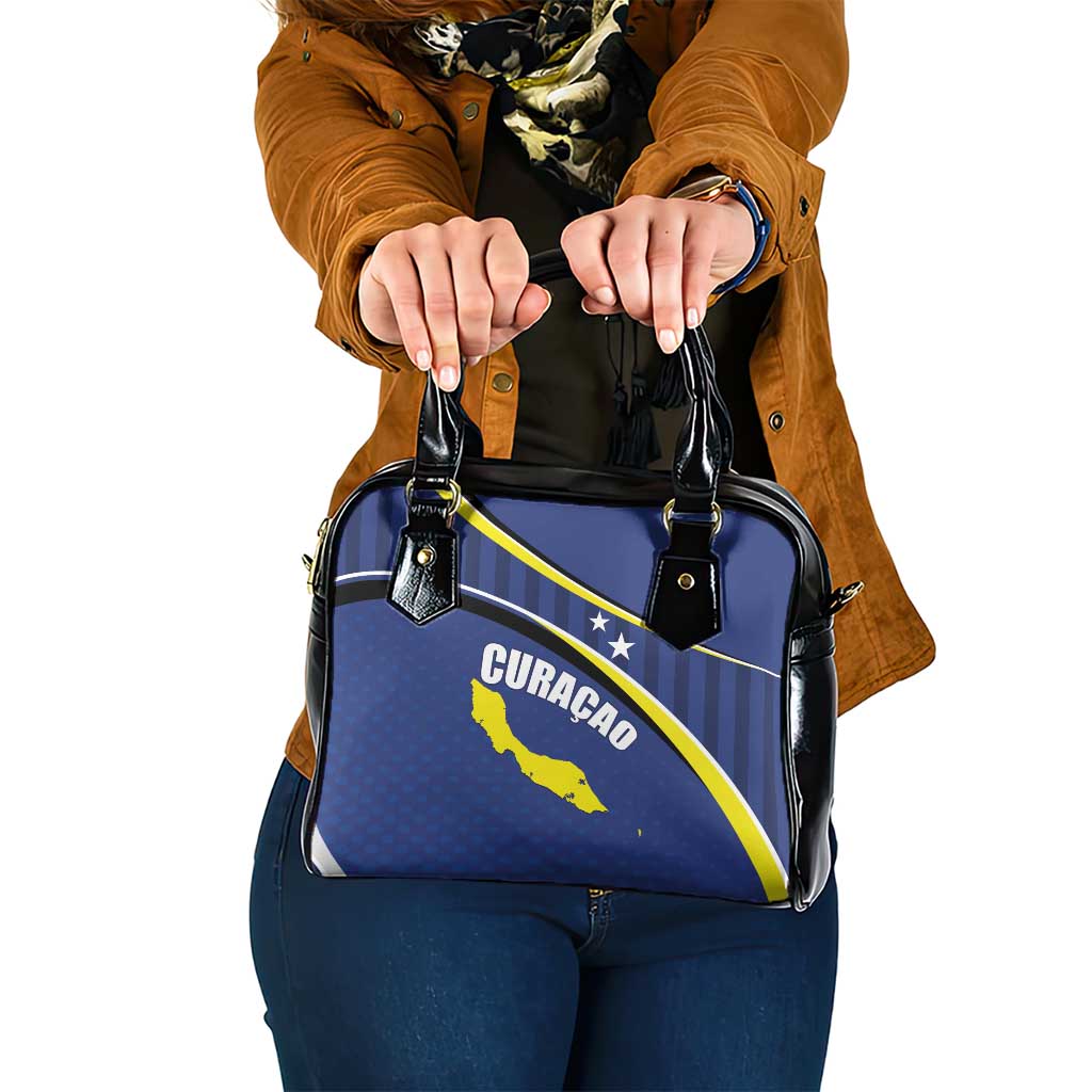 Curacao Flag Day Shoulder Handbag Korsou Map Simple Style LT01