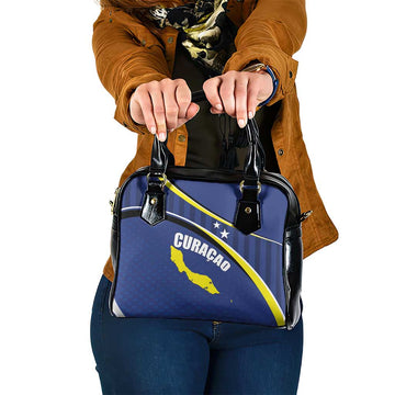Curacao Flag Day Shoulder Handbag Korsou Map Simple Style LT01