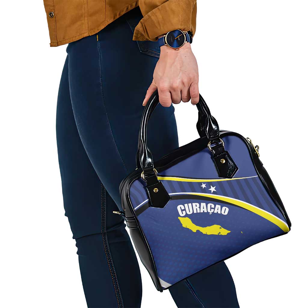 Curacao Flag Day Shoulder Handbag Korsou Map Simple Style LT01
