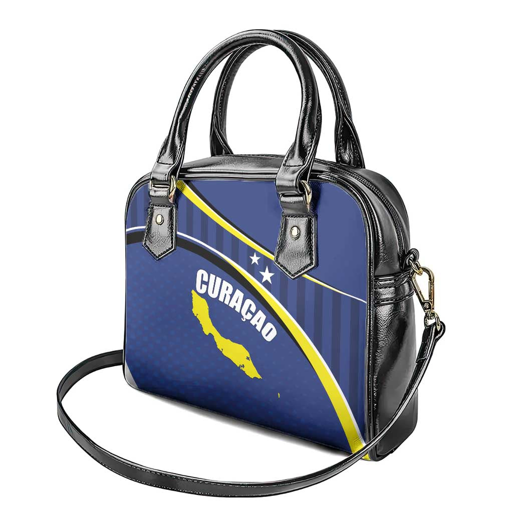 Curacao Flag Day Shoulder Handbag Korsou Map Simple Style LT01