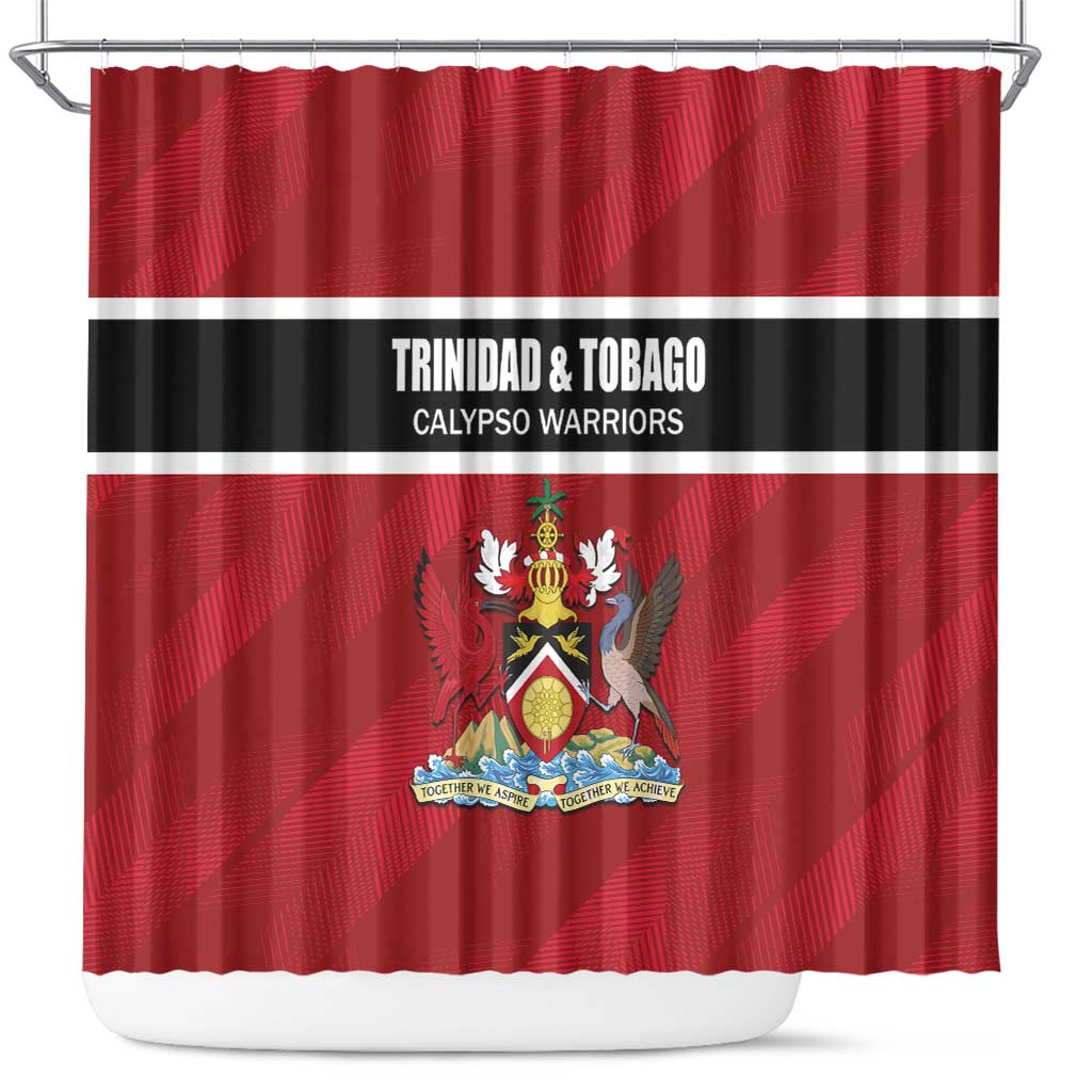 Trinidad and Tobago Rugby Shower Curtain Come On Calypso Warriors LT01