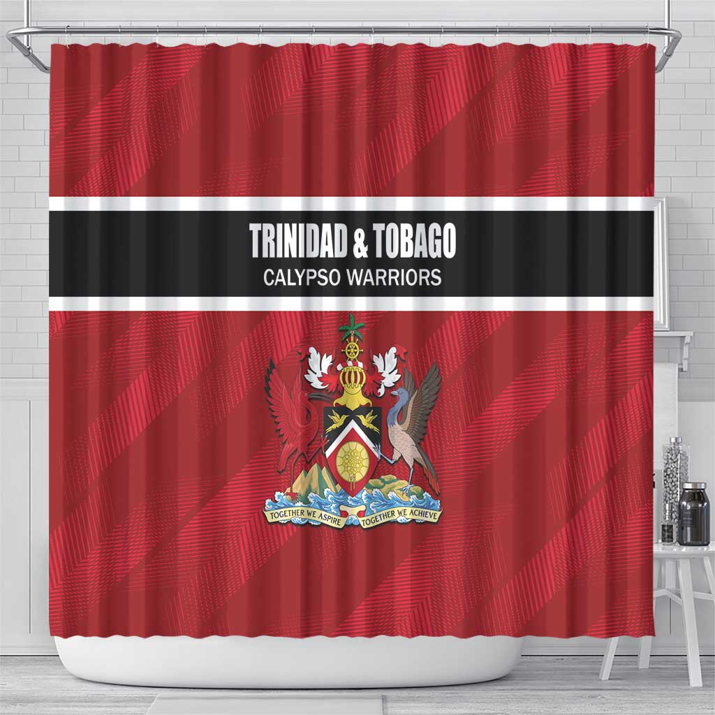 Trinidad and Tobago Rugby Shower Curtain Come On Calypso Warriors LT01