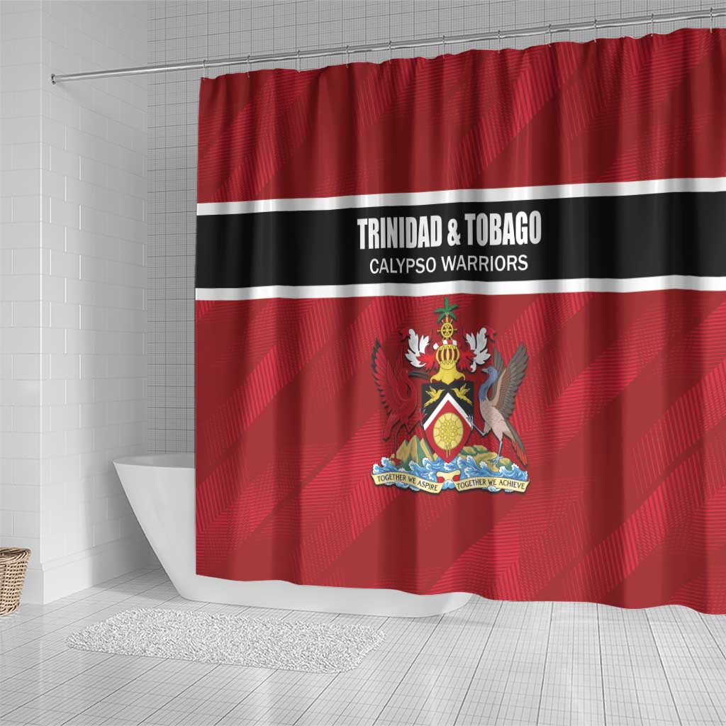 Trinidad and Tobago Rugby Shower Curtain Come On Calypso Warriors LT01