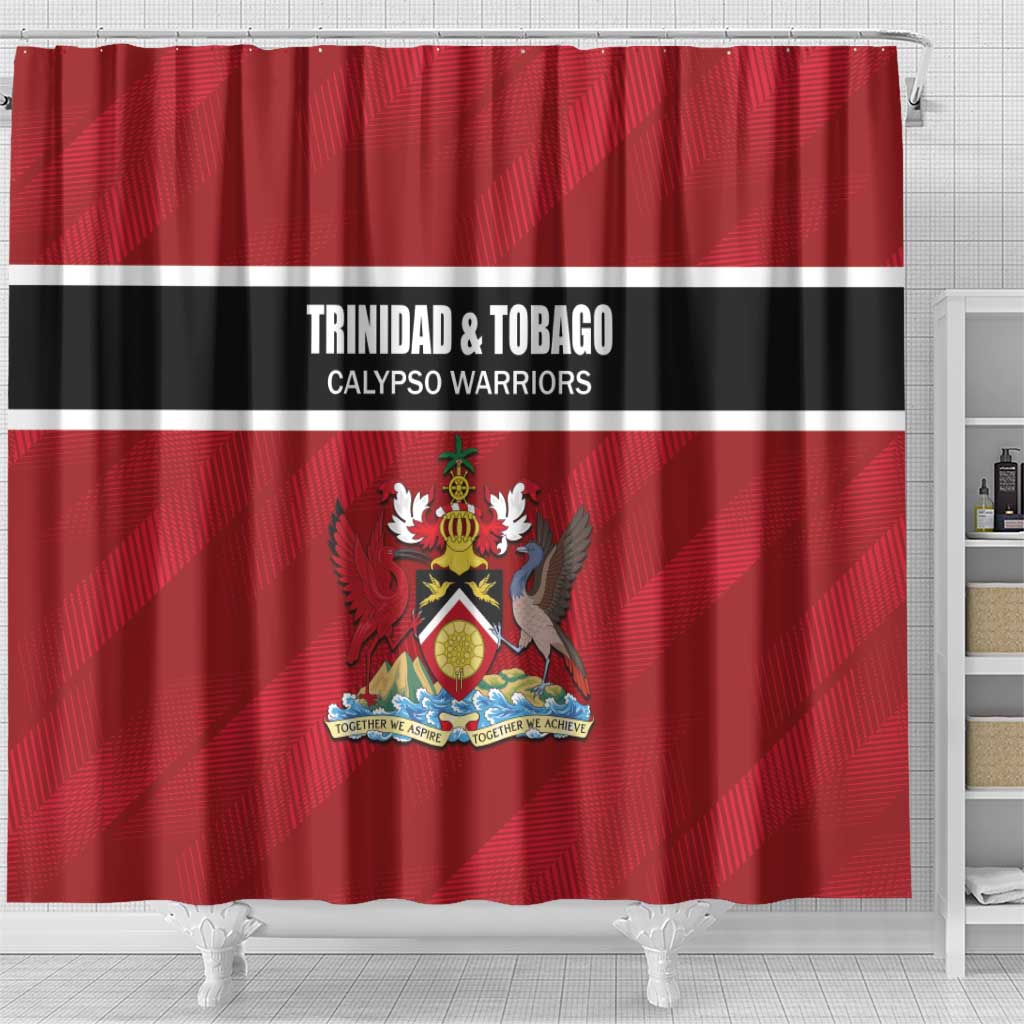 Trinidad and Tobago Rugby Shower Curtain Come On Calypso Warriors LT01
