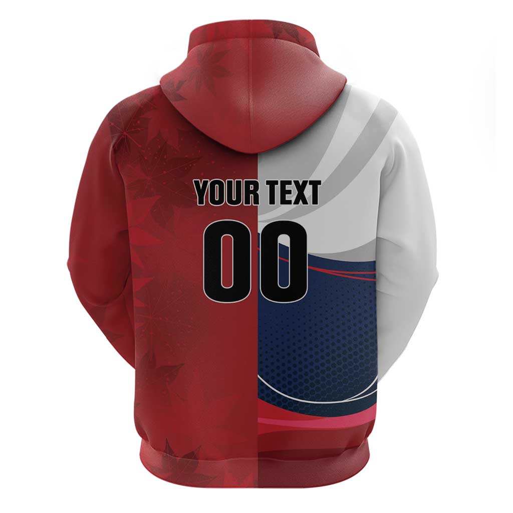 Custom Rugby France And Canada Hoodie Le XV de France Vs Canucks LT01