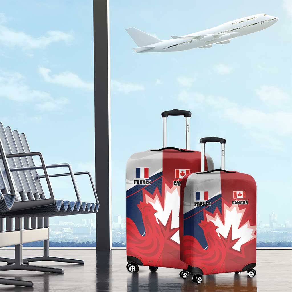 Rugby France And Canada Luggage Cover Le XV de France Vs Canucks LT01