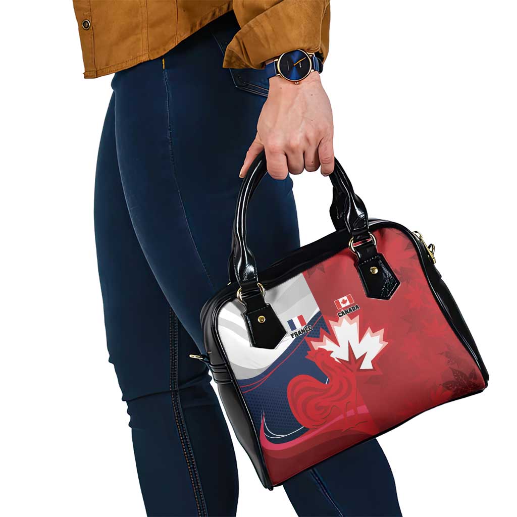 Rugby France And Canada Shoulder Handbag Le XV de France Vs Canucks LT01
