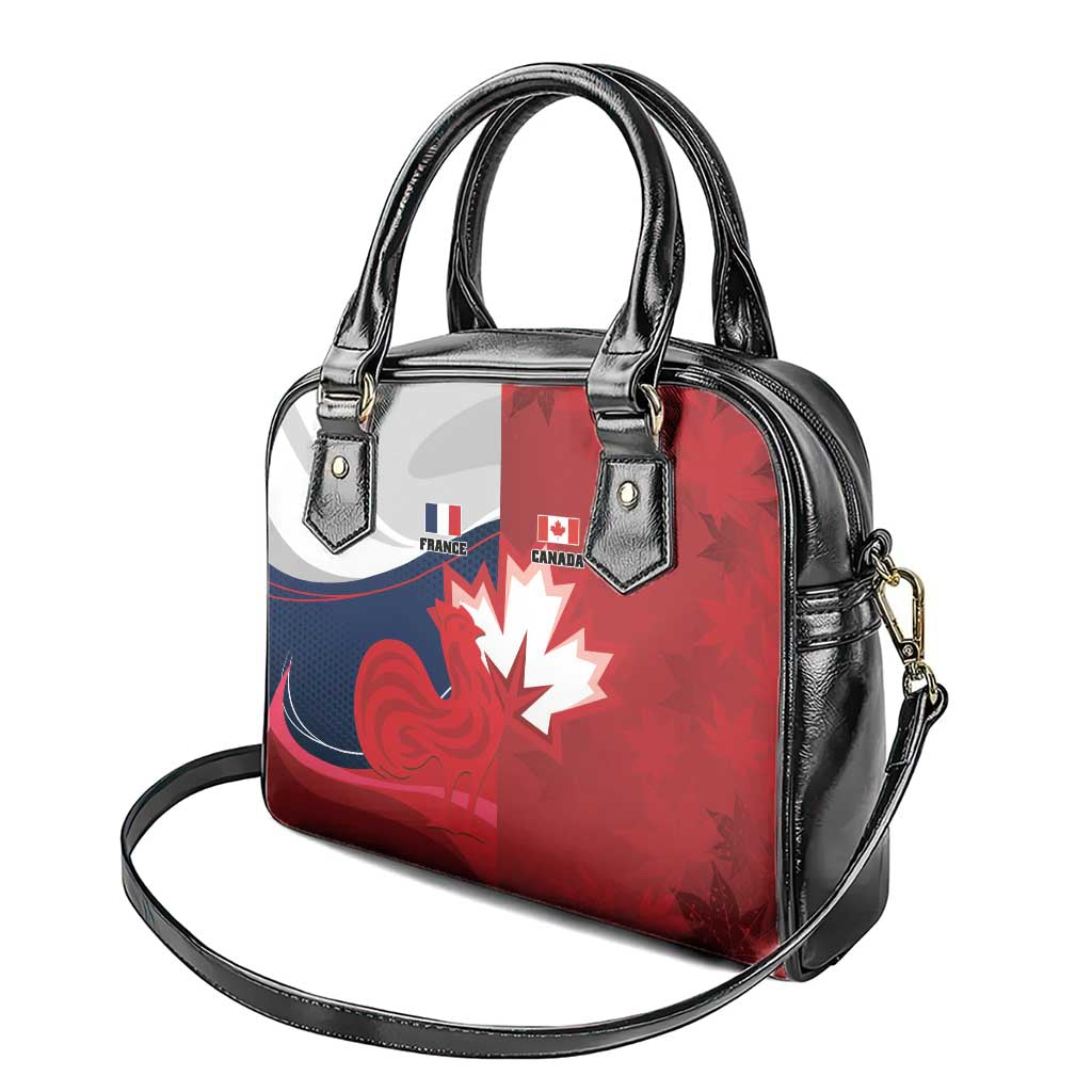 Rugby France And Canada Shoulder Handbag Le XV de France Vs Canucks LT01