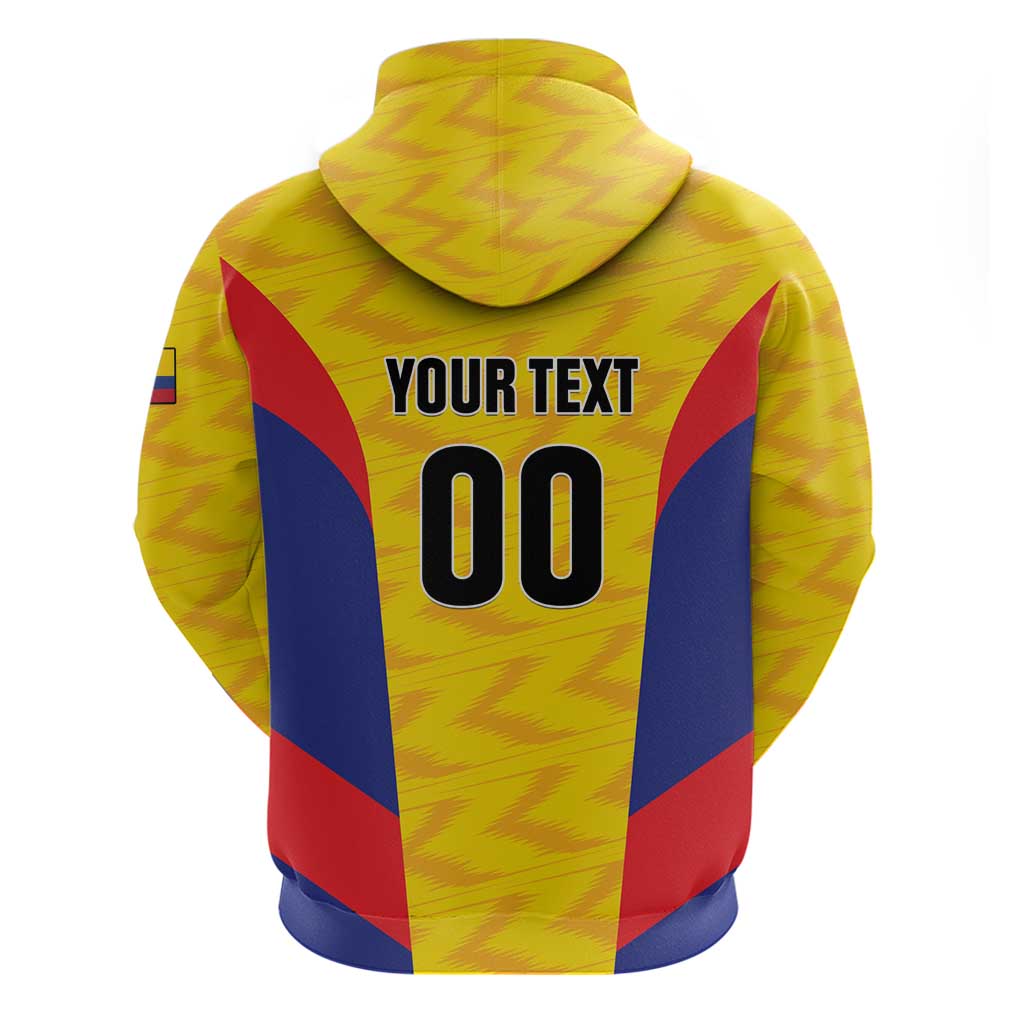 Custom Football Colombia Hoodie Los Cafeteros Go Champions LT01