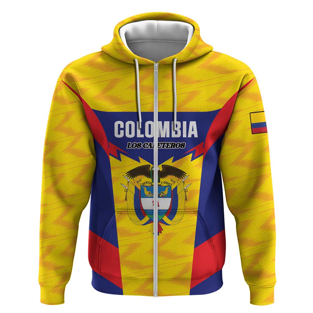 Custom Football Colombia Hoodie Los Cafeteros Go Champions LT01