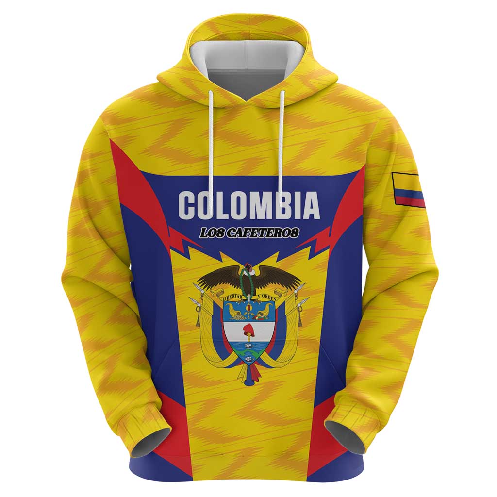 Custom Football Colombia Hoodie Los Cafeteros Go Champions LT01