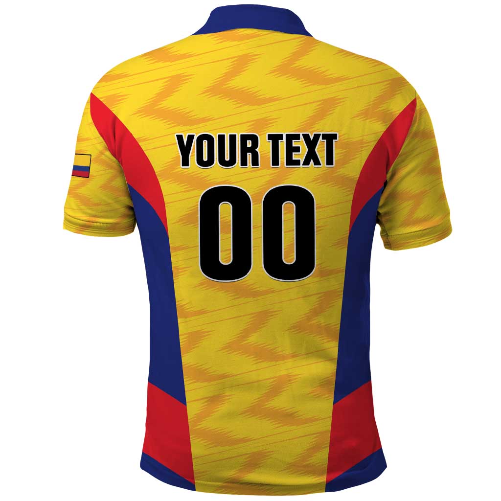 Custom Football Colombia Polo Shirt Los Cafeteros Go Champions LT01