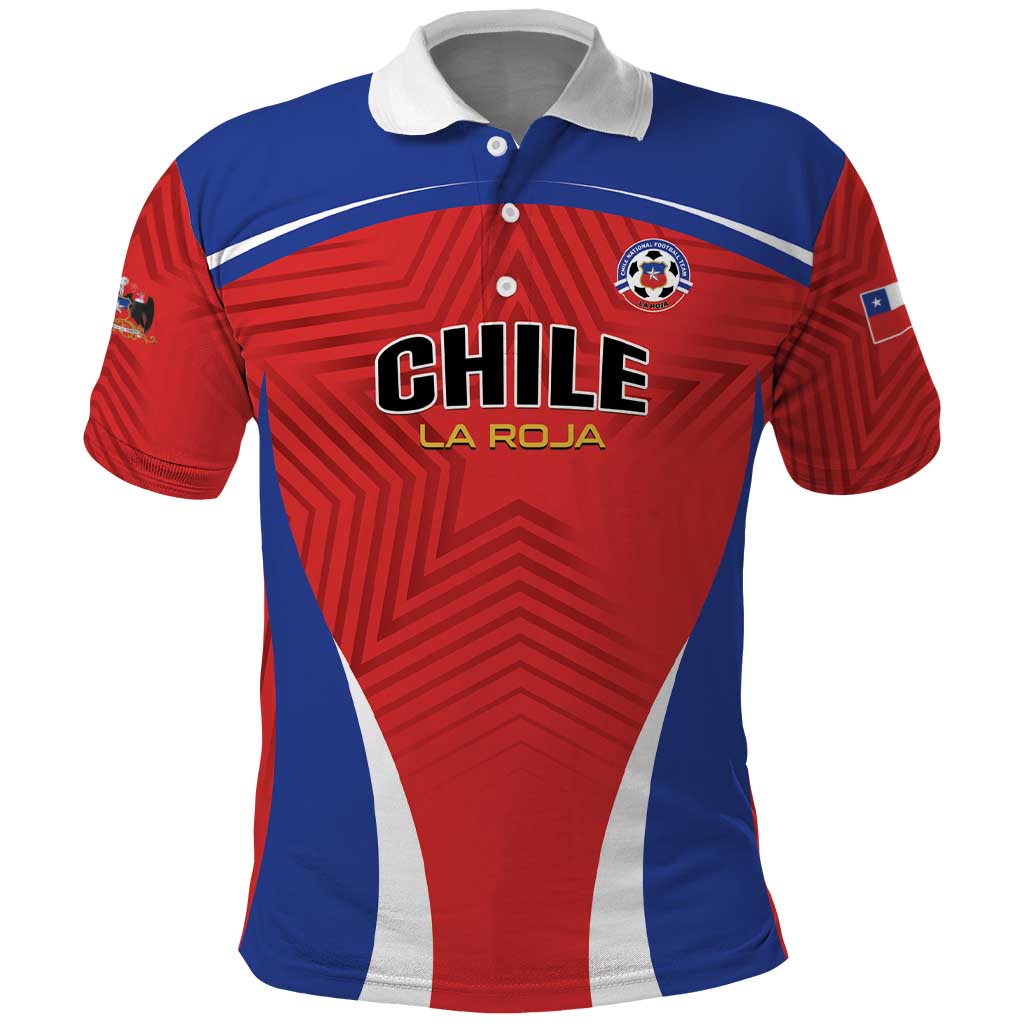 Custom Football Chile Football Polo Shirt La Roja Go Champions LT01