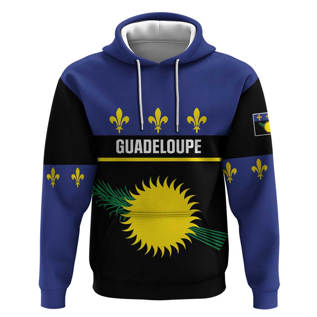 Guadeloupe Hoodie Rejyon Gwadloup Black Version LT01