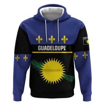 Guadeloupe Hoodie Rejyon Gwadloup Black Version LT01