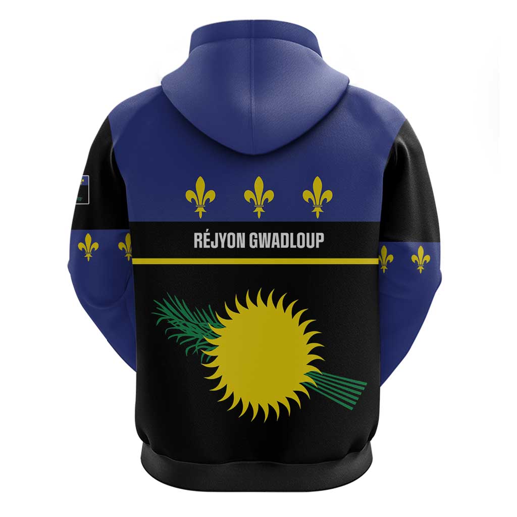 Guadeloupe Hoodie Rejyon Gwadloup Black Version LT01