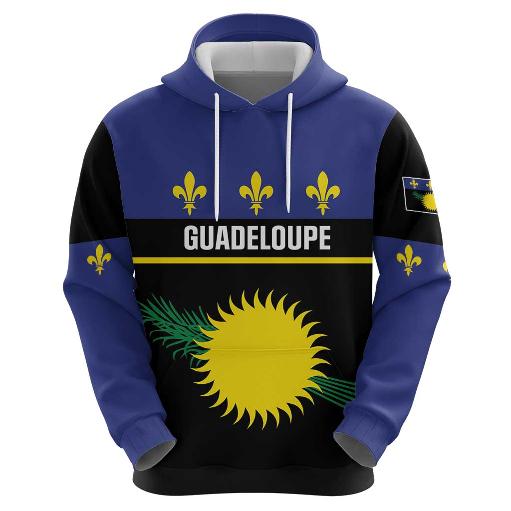 Guadeloupe Hoodie Rejyon Gwadloup Black Version LT01