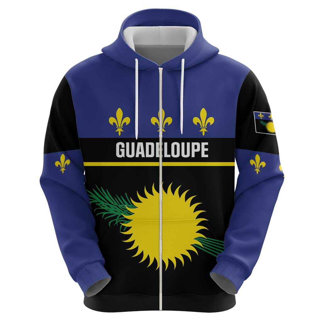 Guadeloupe Hoodie Rejyon Gwadloup Black Version LT01