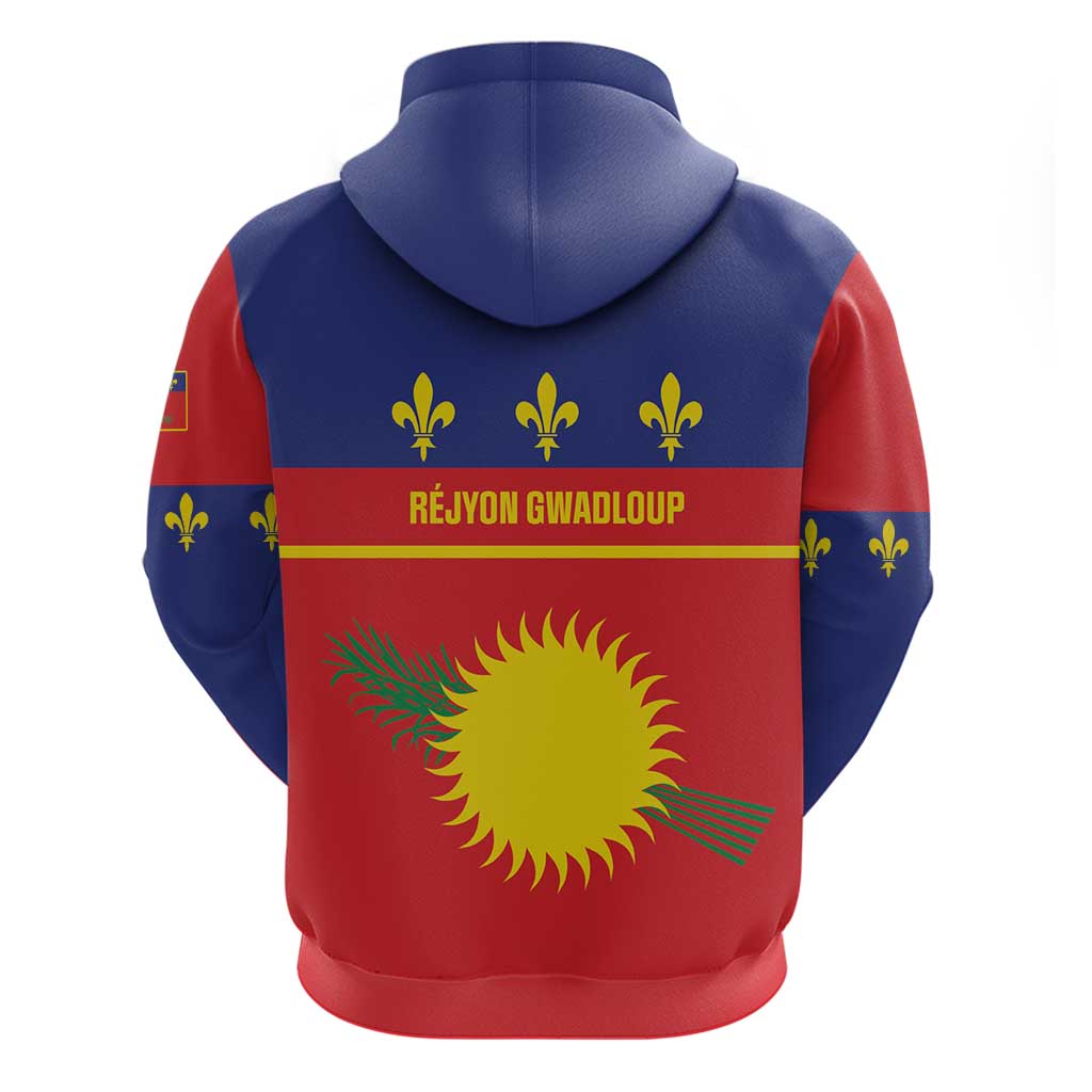 Guadeloupe Hoodie Rejyon Gwadloup Red Version LT01