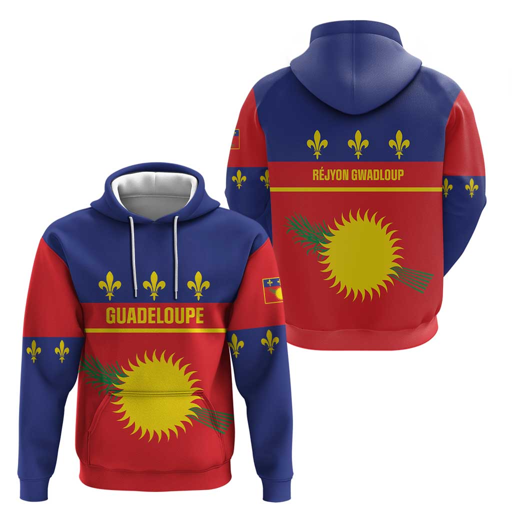 Guadeloupe Hoodie Rejyon Gwadloup Red Version LT01