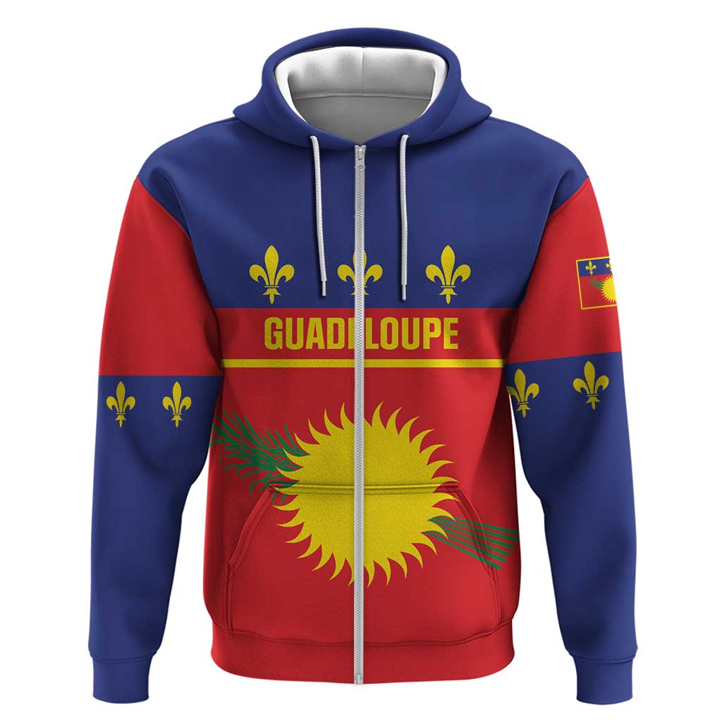 Guadeloupe Hoodie Rejyon Gwadloup Red Version LT01