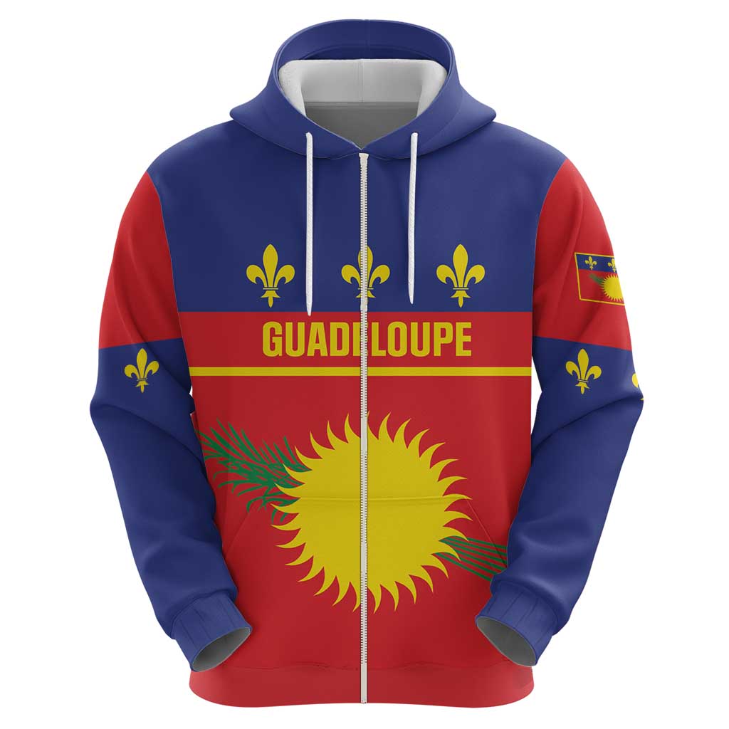 Guadeloupe Hoodie Rejyon Gwadloup Red Version LT01