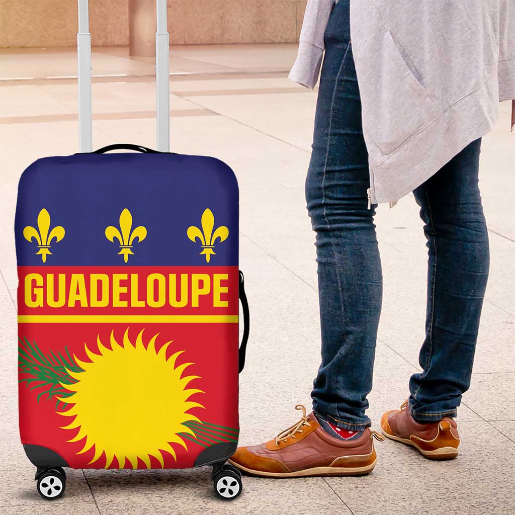 Guadeloupe Luggage Cover Rejyon Gwadloup Red Version LT01