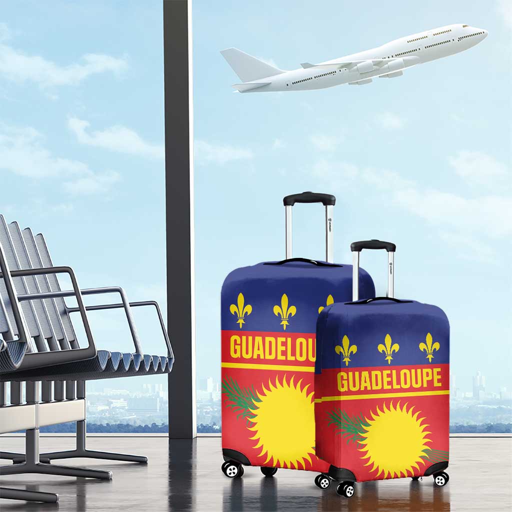Guadeloupe Luggage Cover Rejyon Gwadloup Red Version LT01