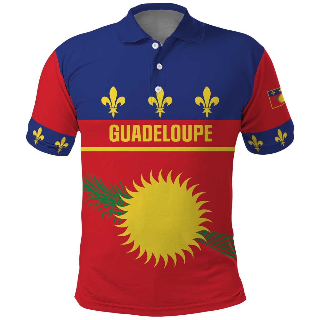 Guadeloupe Polo Shirt Rejyon Gwadloup Red Version LT01