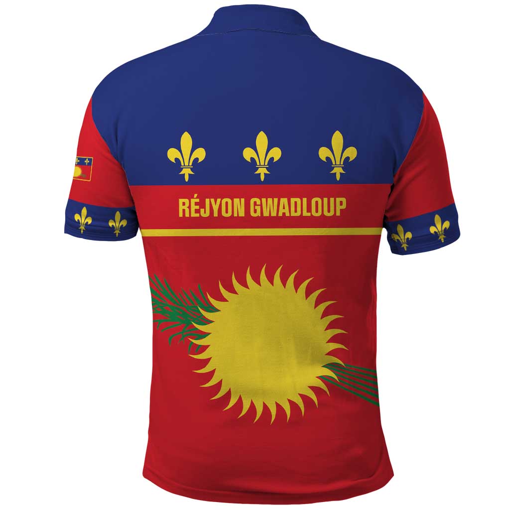 Guadeloupe Polo Shirt Rejyon Gwadloup Red Version LT01