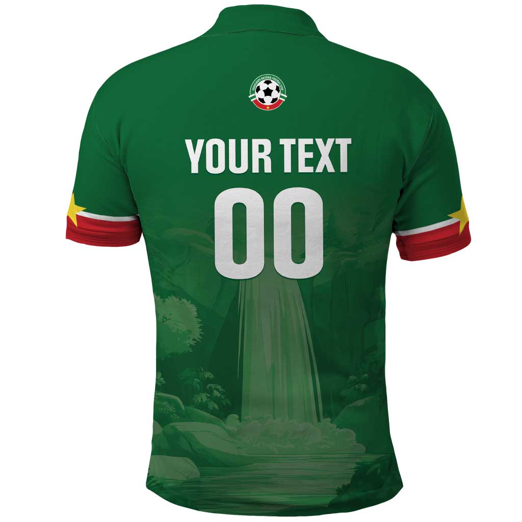 Custom Football Guadeloupe Green Polo Shirt Les Gwada Boy Go Champions LT01