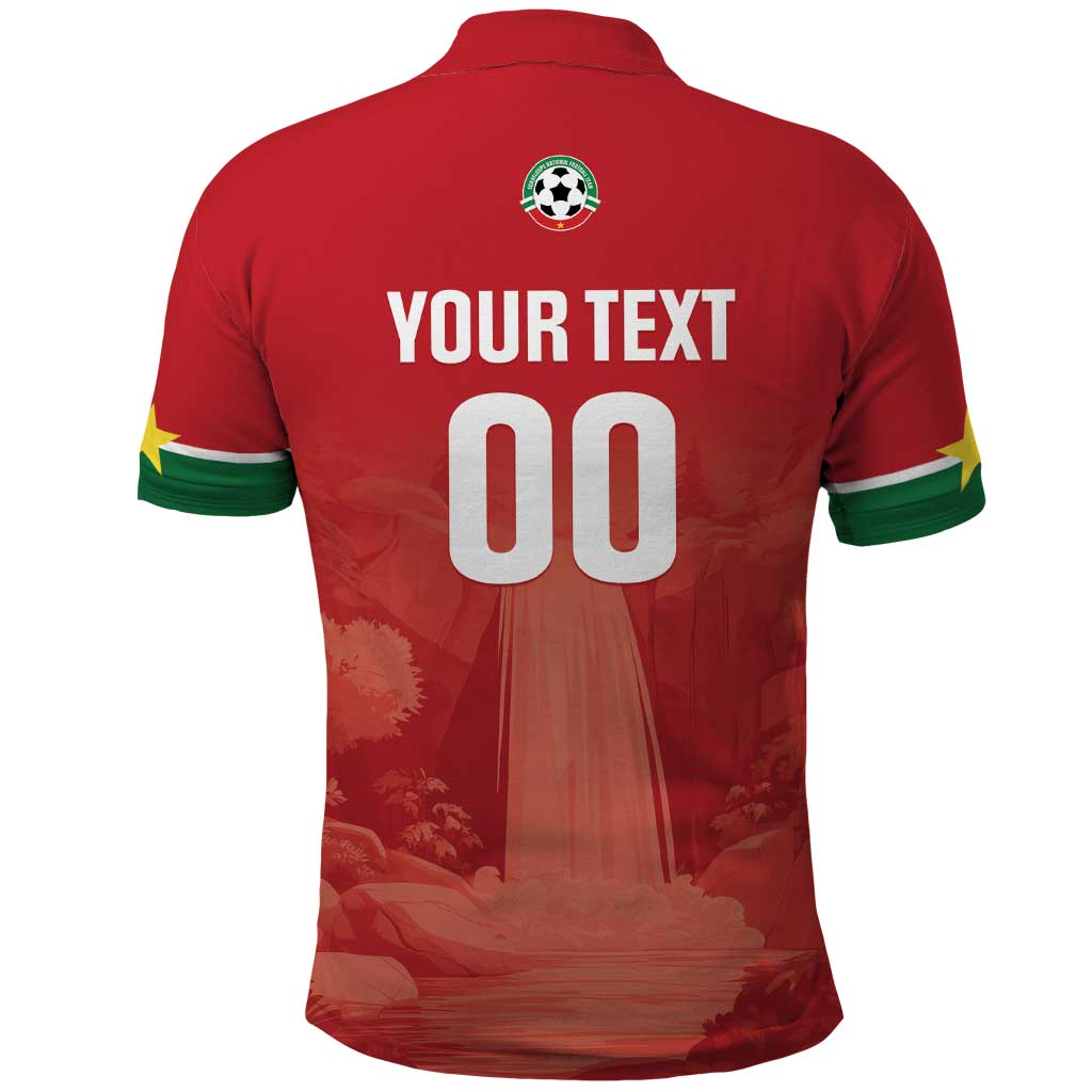 Custom Football Guadeloupe Red Polo Shirt Les Gwada Boy Go Champions LT01