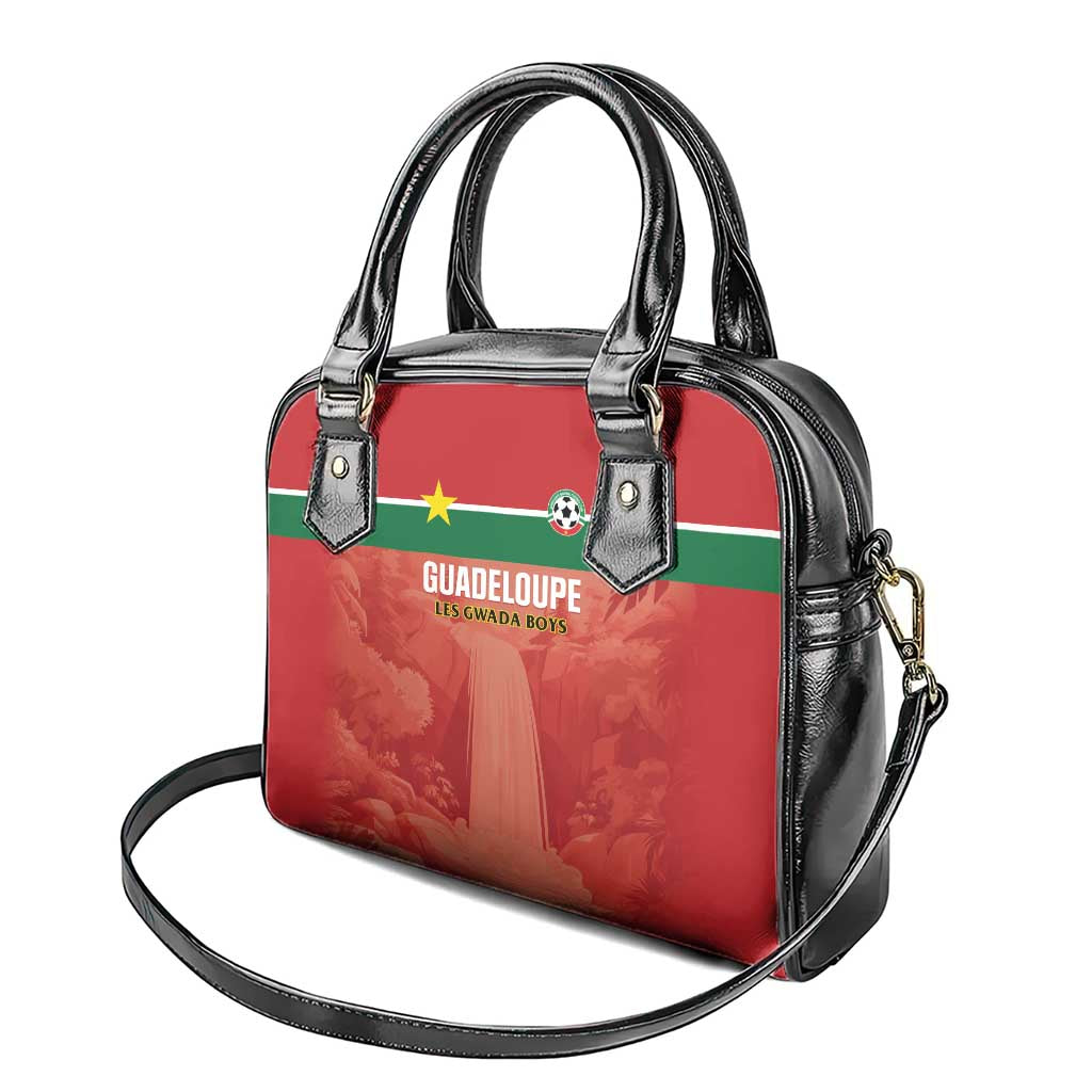 Football Guadeloupe Red Shoulder Handbag Les Gwada Boy Go Champions LT01