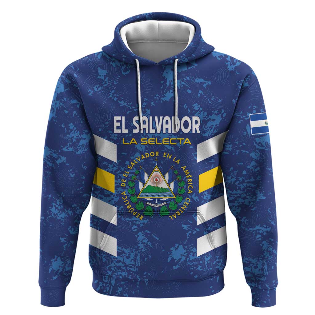 Custom El Salvador Football Hoodie La Selecta Go Champions LT01