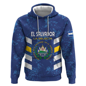 Custom El Salvador Football Hoodie La Selecta Go Champions LT01