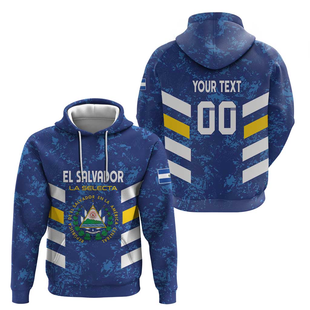 Custom El Salvador Football Hoodie La Selecta Go Champions LT01