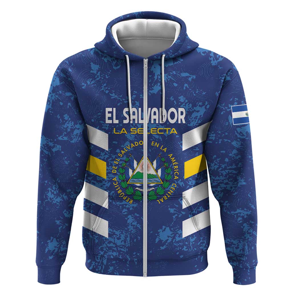 Custom El Salvador Football Hoodie La Selecta Go Champions LT01