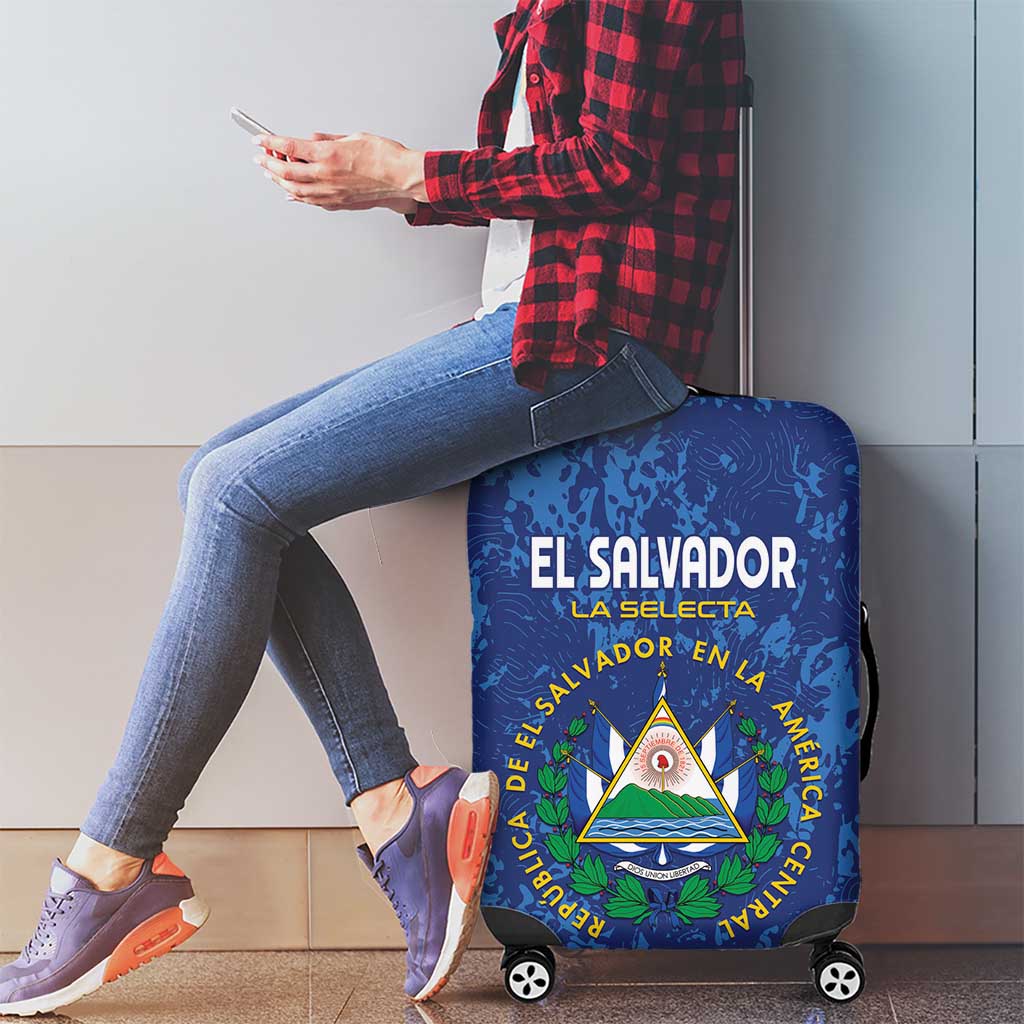 El Salvador Football Luggage Cover La Selecta Go Champions LT01