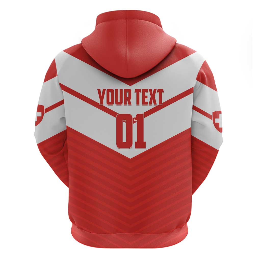 Custom Switzerland 2024 Football Hoodie Rossocrociati Go Champions LT01
